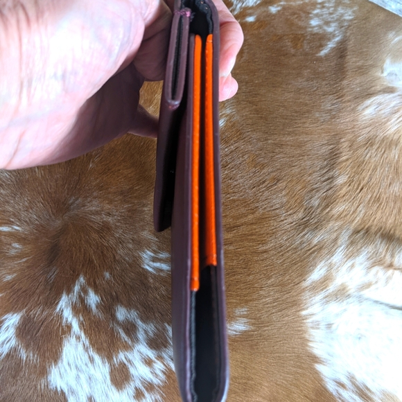 Parfois Saffiano Leather Tablet Holder Notebook Agenda Dark Purple - Picture 7 of 8